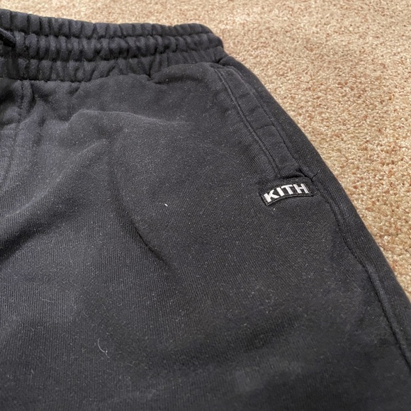 BLACK KITH HEAVYWEIGHT SWEATPANTS SMALL - Picture 2 of 4